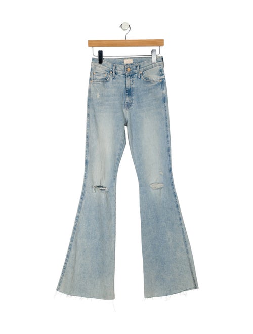 Mother Mid-Rise Wide Leg Jeans