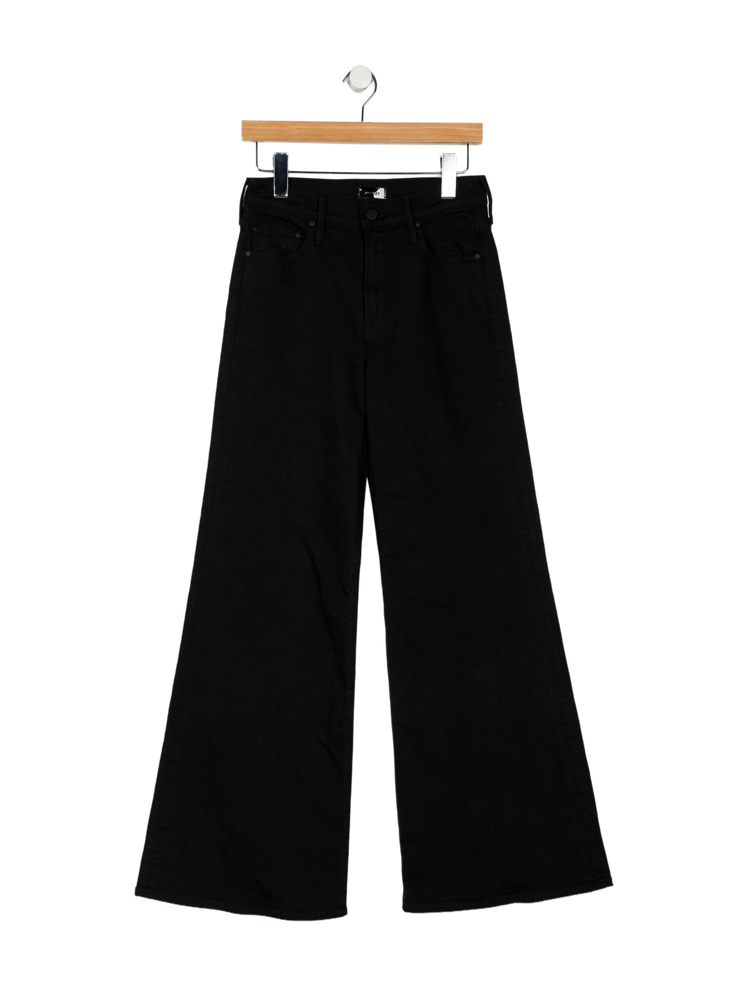 Mother Mid-Rise Wide Leg Jeans