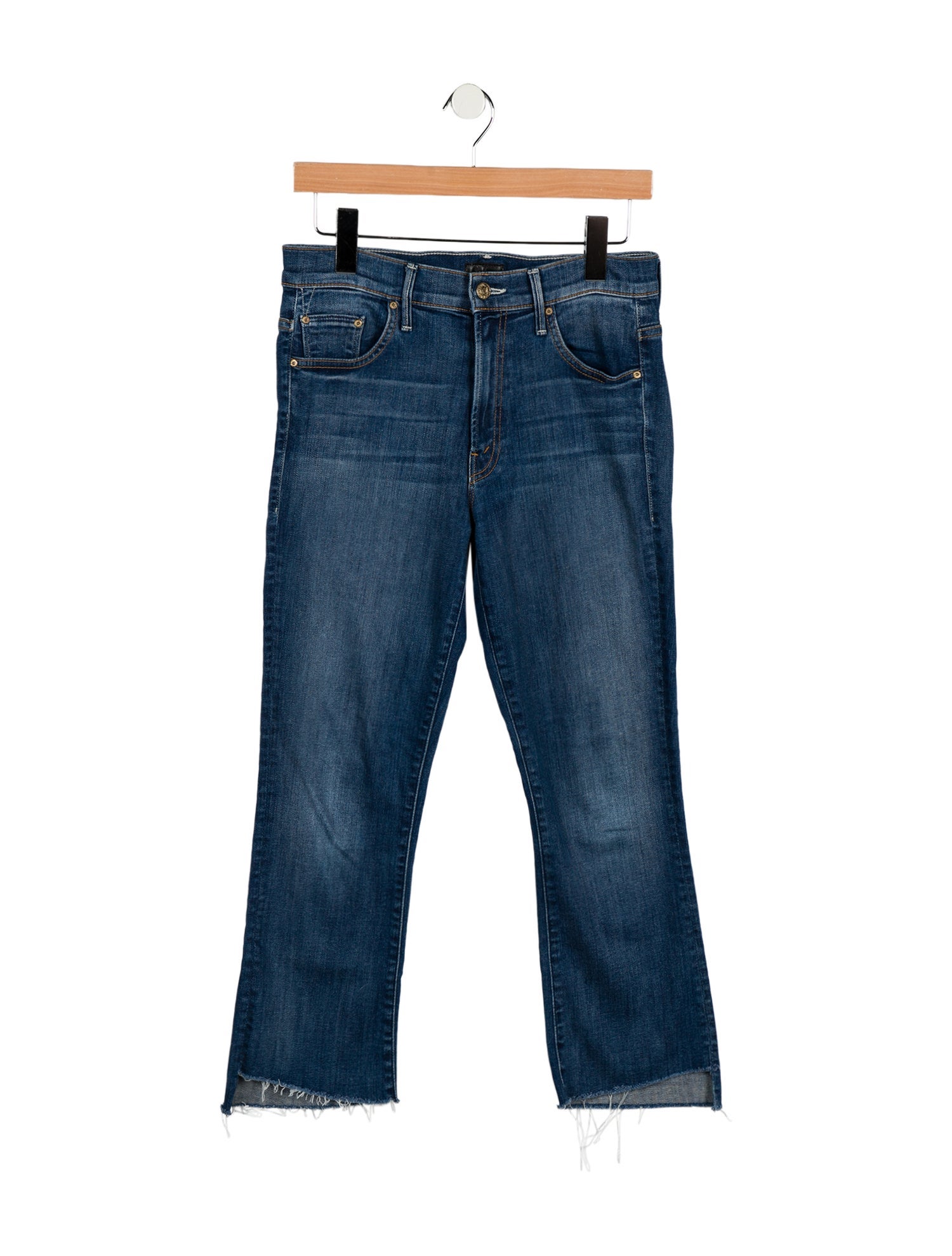Mother Mid-Rise Straight Leg Jeans