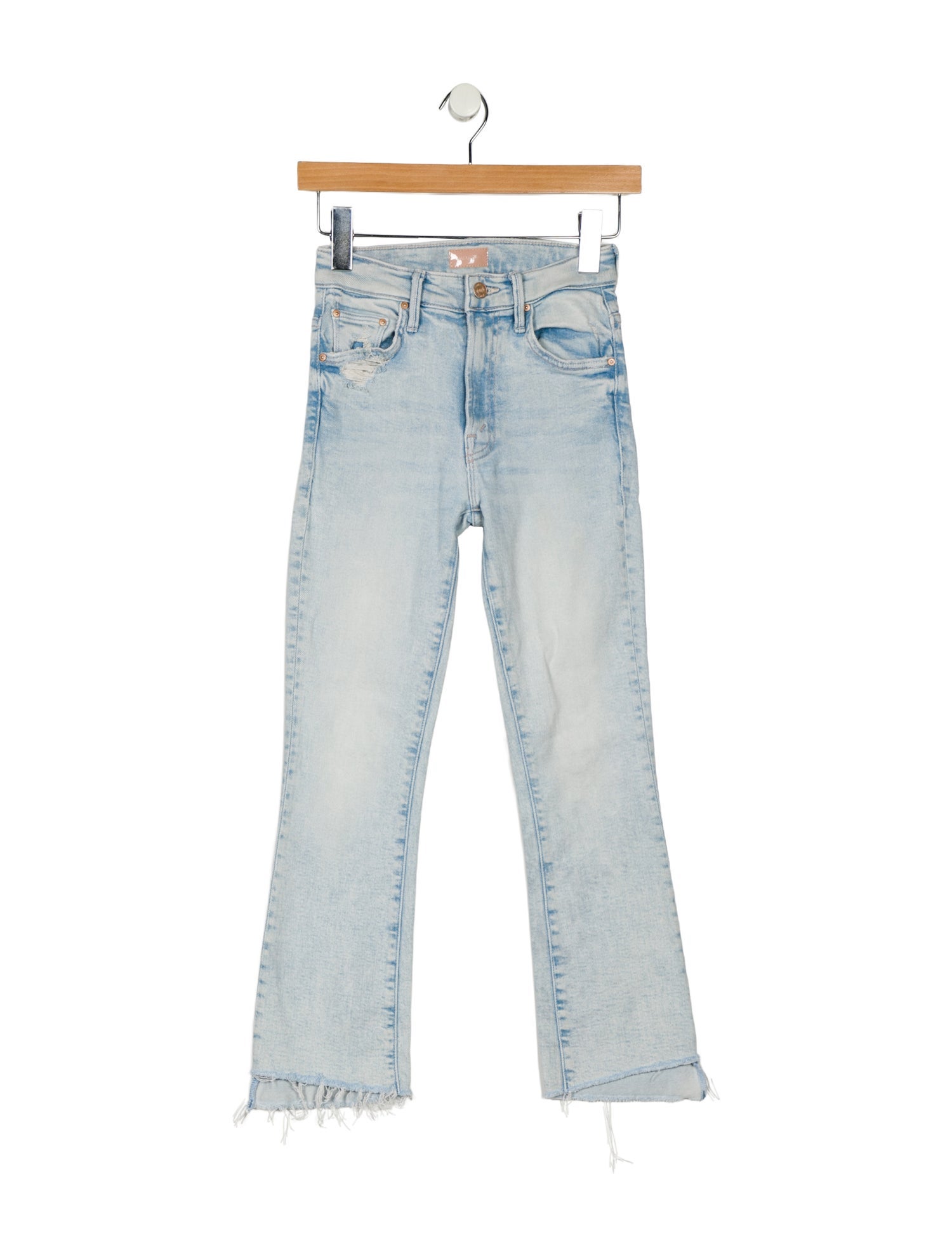 Mother Mid-Rise Straight Leg Jeans