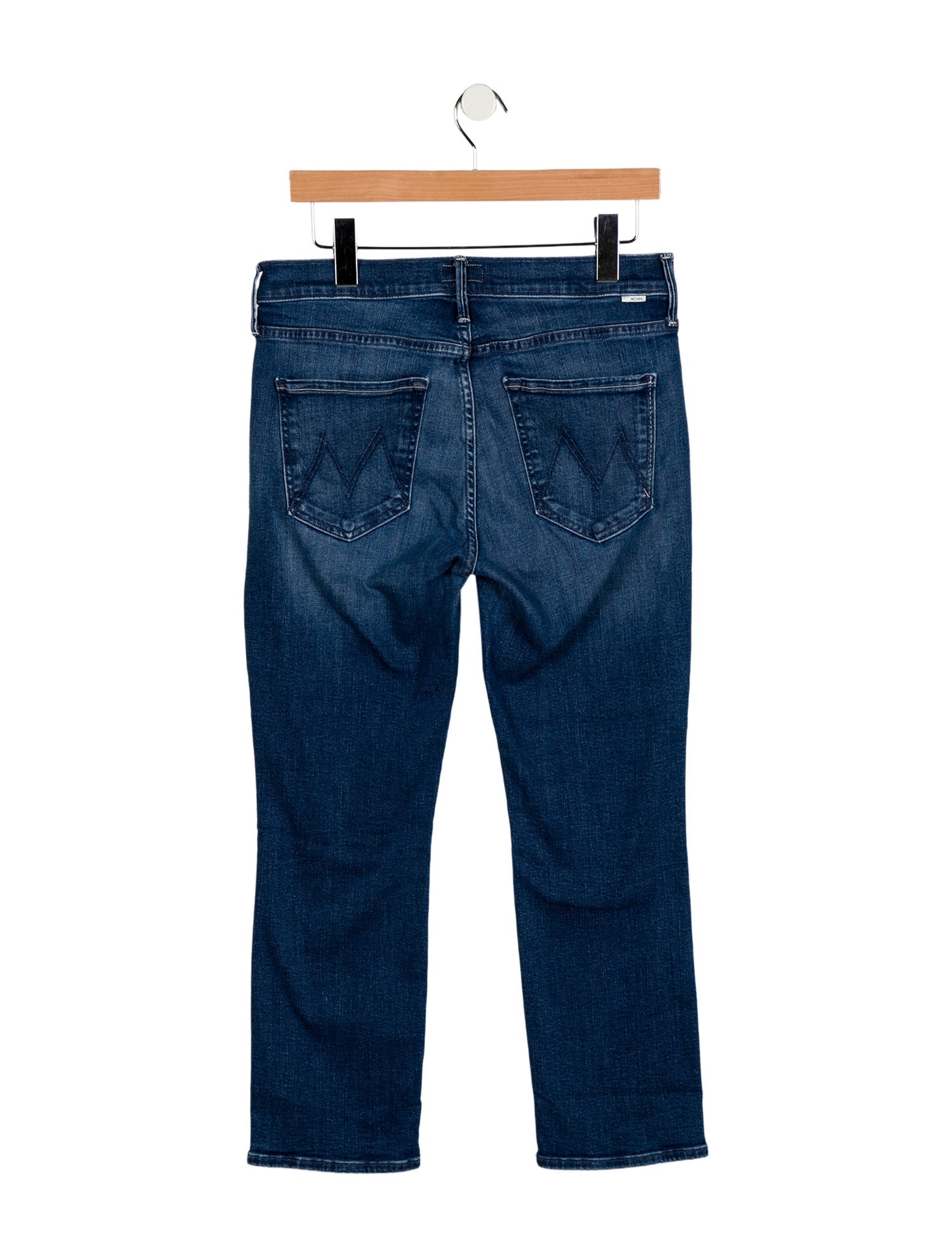 Mother Mid-Rise Straight Leg Jeans