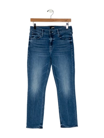 Mother Mid-Rise Straight Leg Jeans