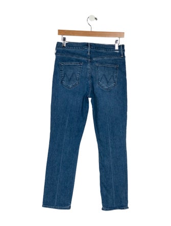 Mother Mid-Rise Straight Leg Jeans