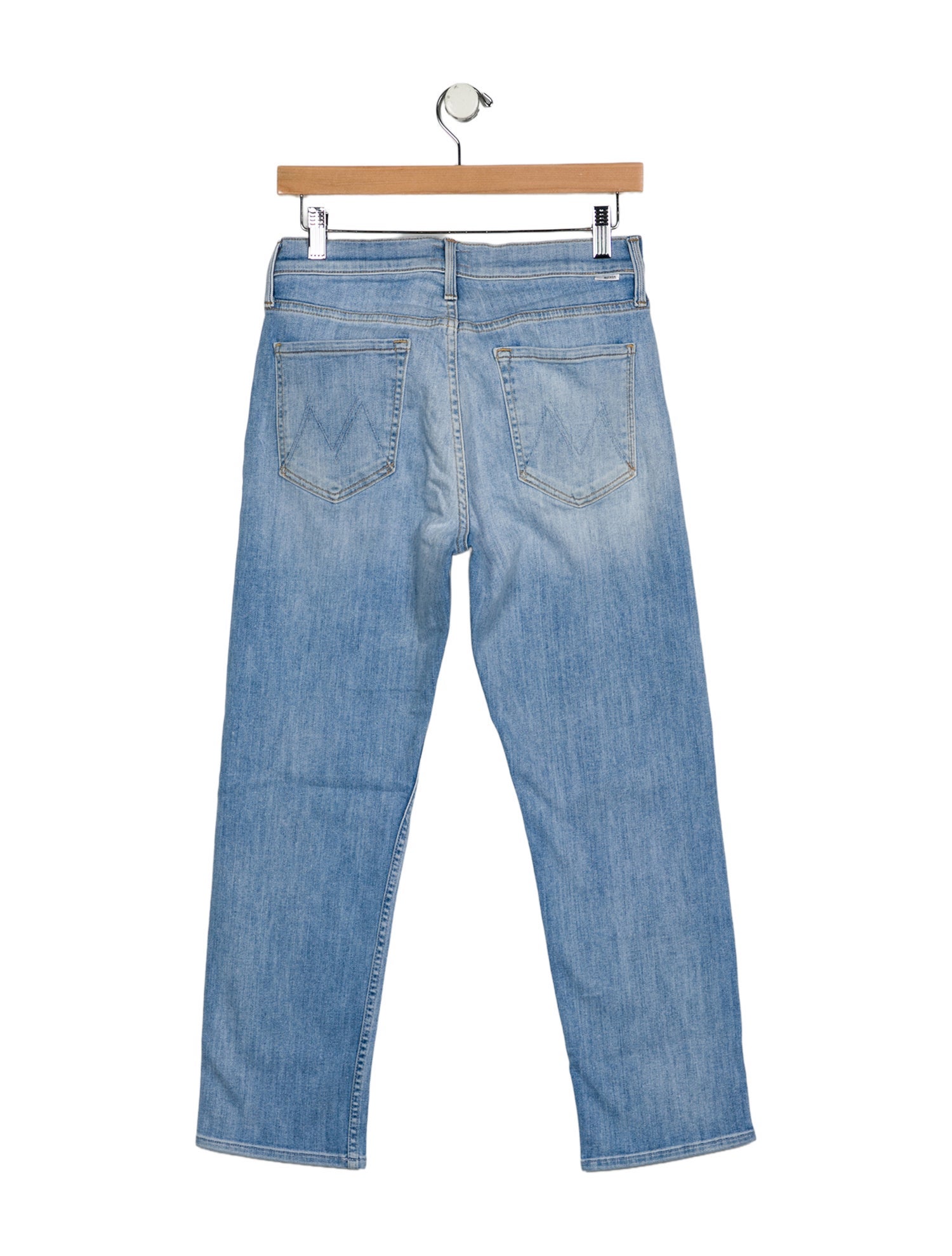 Mother Mid-Rise Straight Leg Jeans