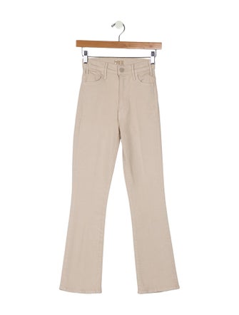 Mother Mid-Rise Straight Leg Jeans