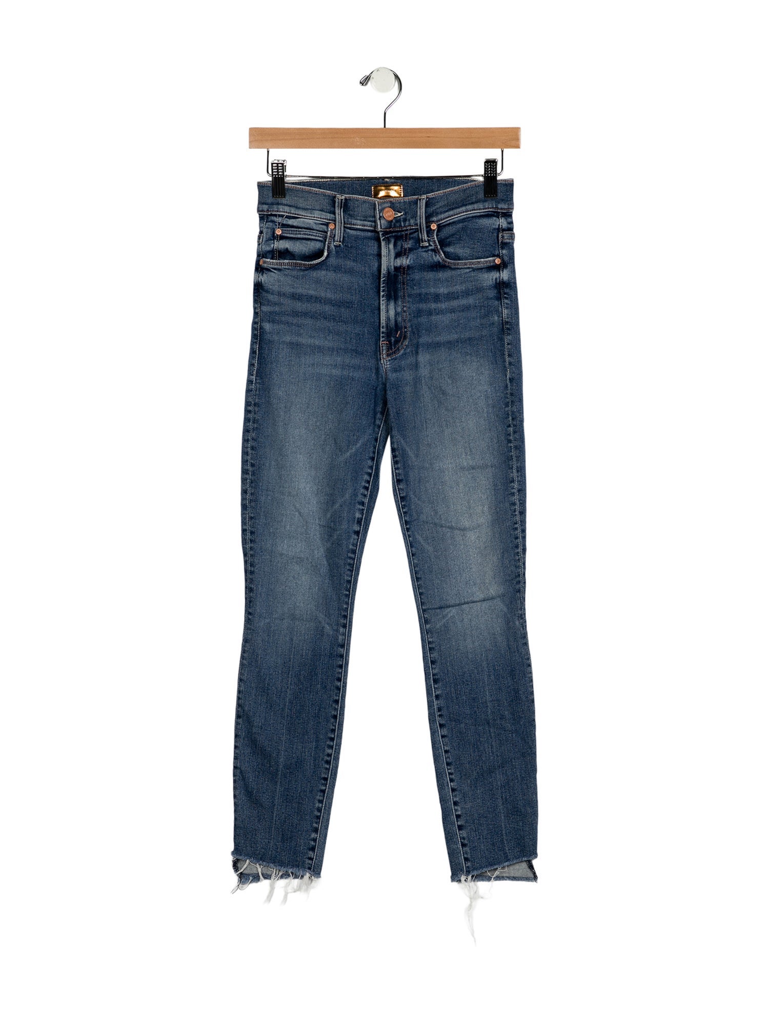 Mother Mid-Rise Skinny Leg Jeans
