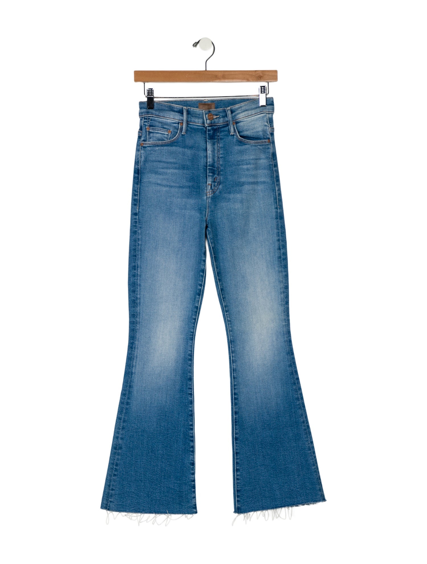 Mother Mid-Rise Wide Leg Jeans