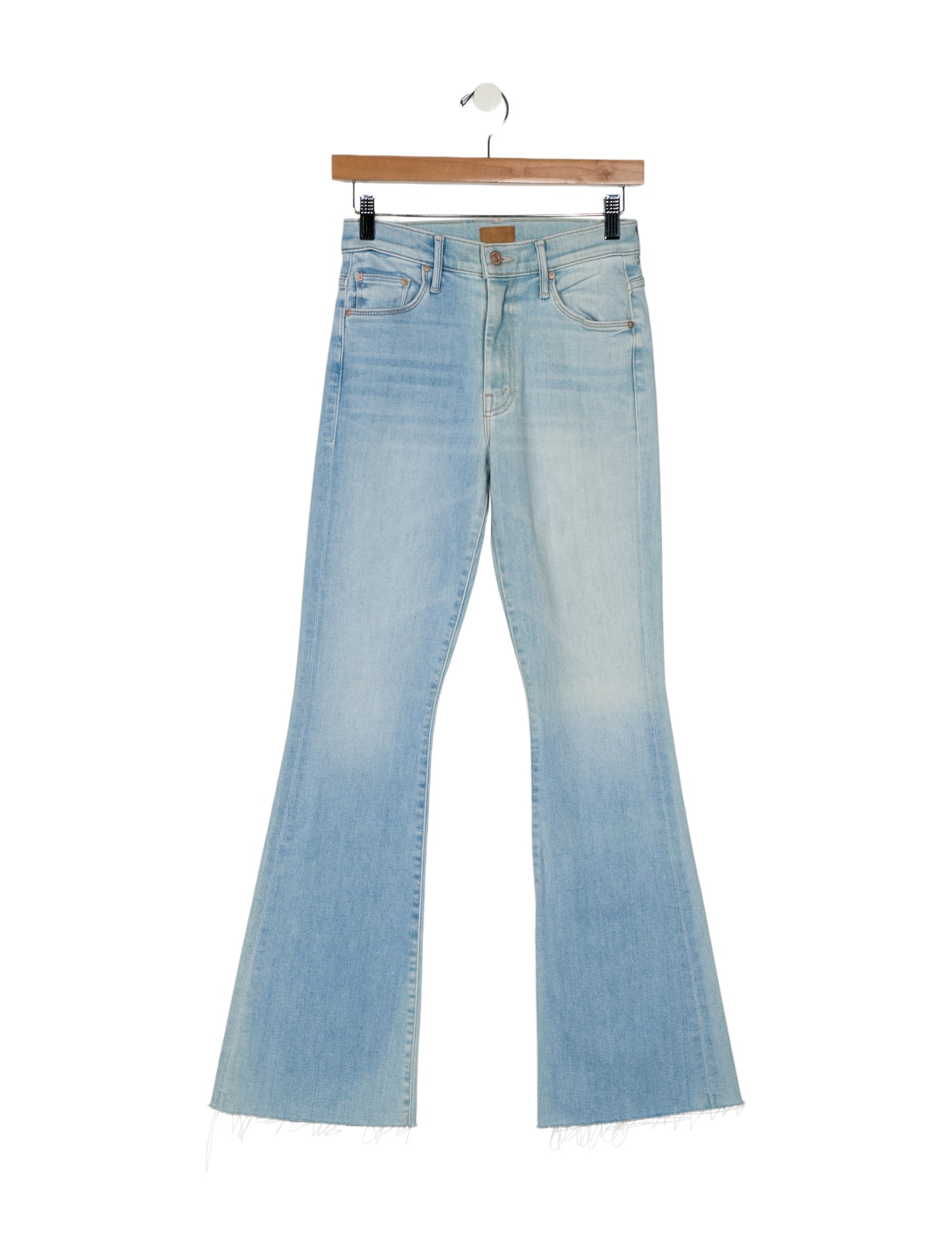 Mother Mid-Rise Wide Leg Jeans