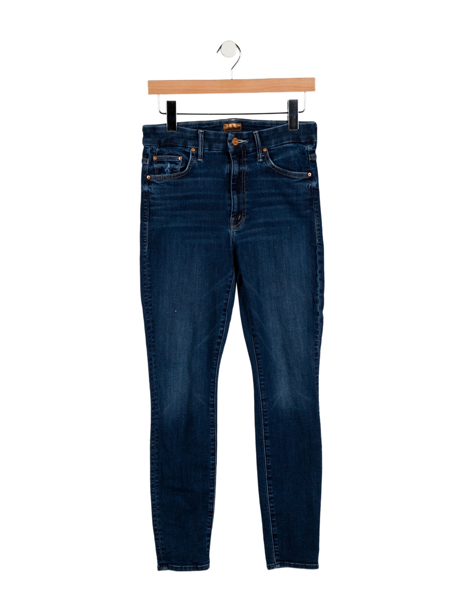 Mother Mid-Rise Skinny Leg Jeans