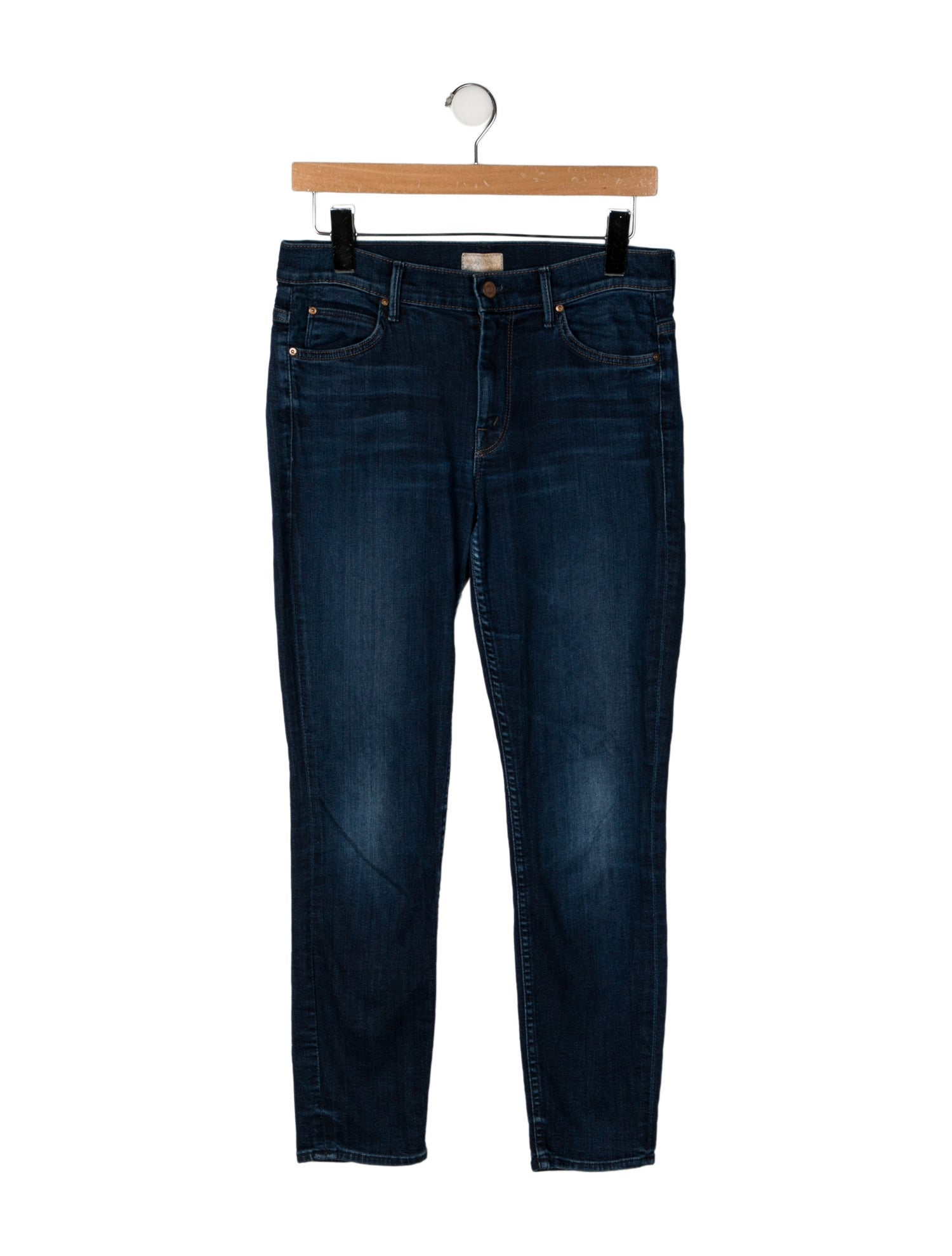 Mother Mid-Rise Skinny Leg Jeans