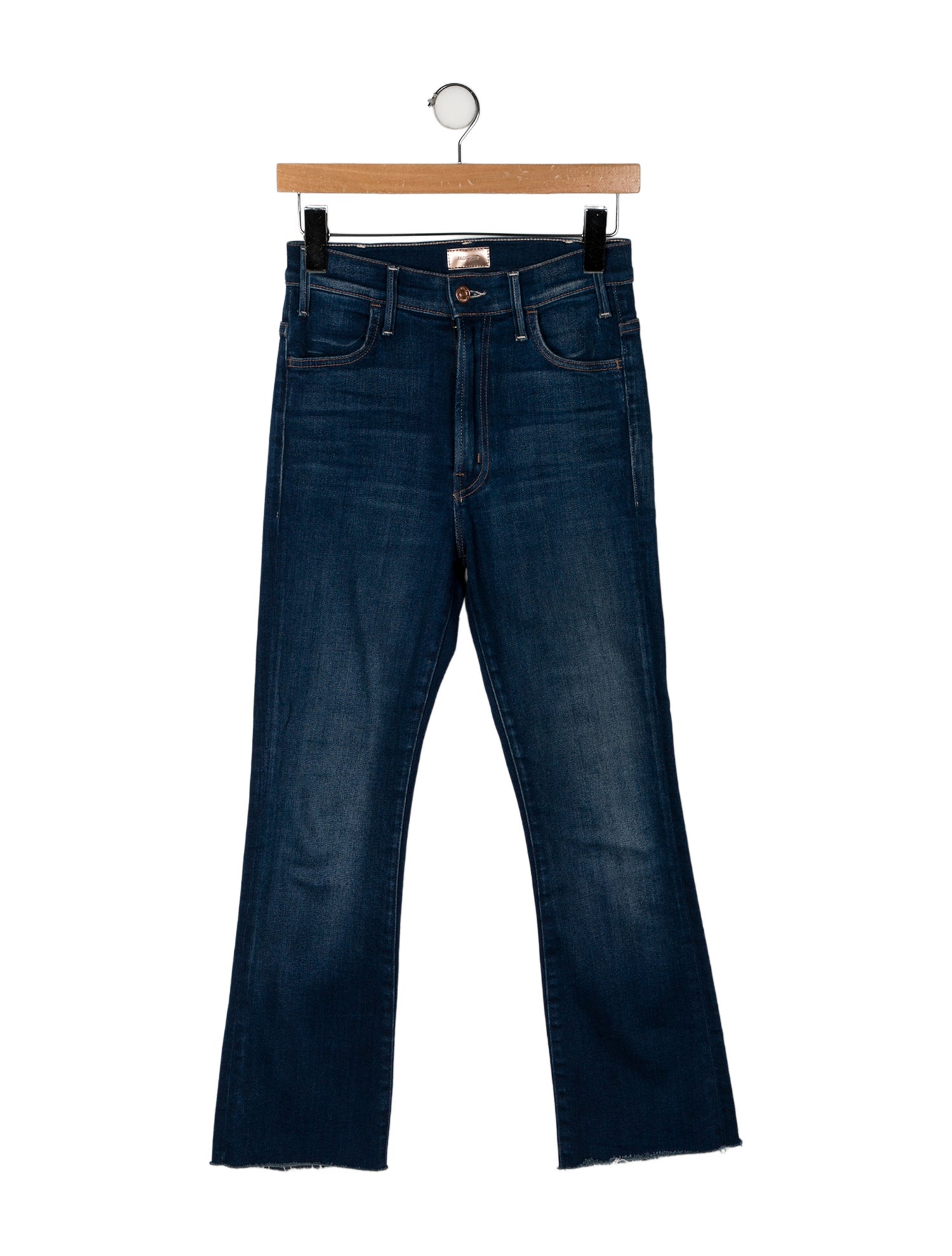 Mother Mid-Rise Straight Leg Jeans
