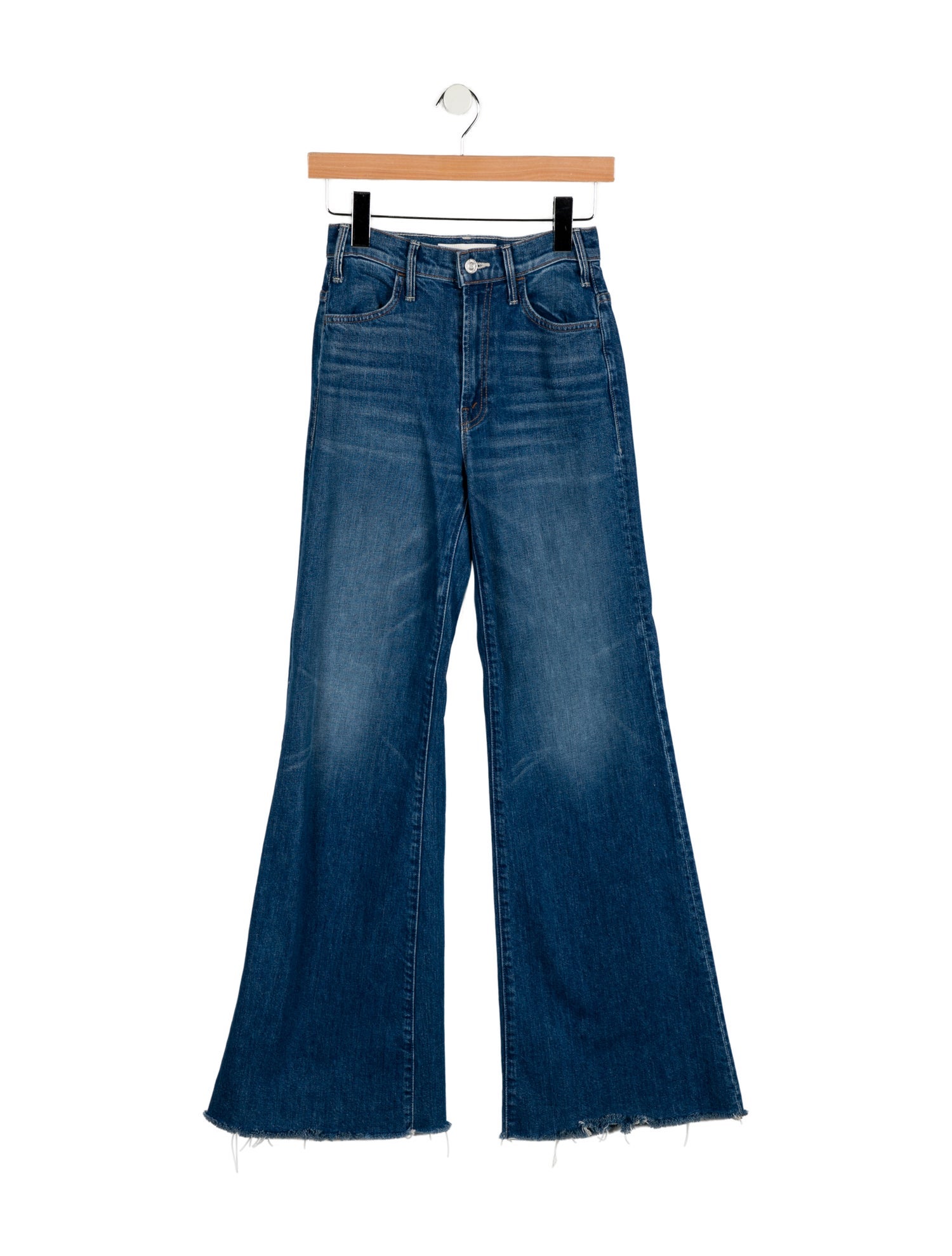 Mother Mid-Rise Wide Leg Jeans