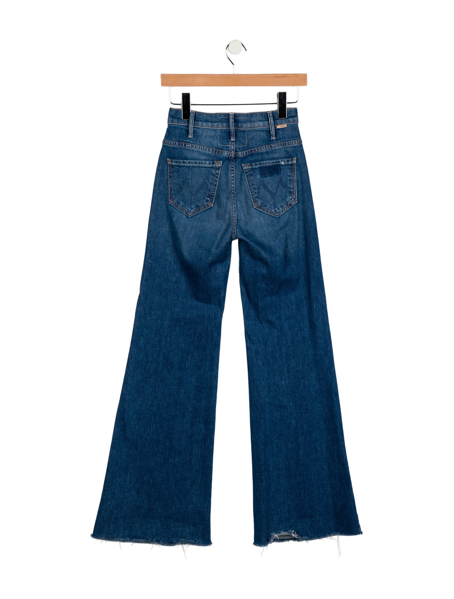 Mother Mid-Rise Wide Leg Jeans