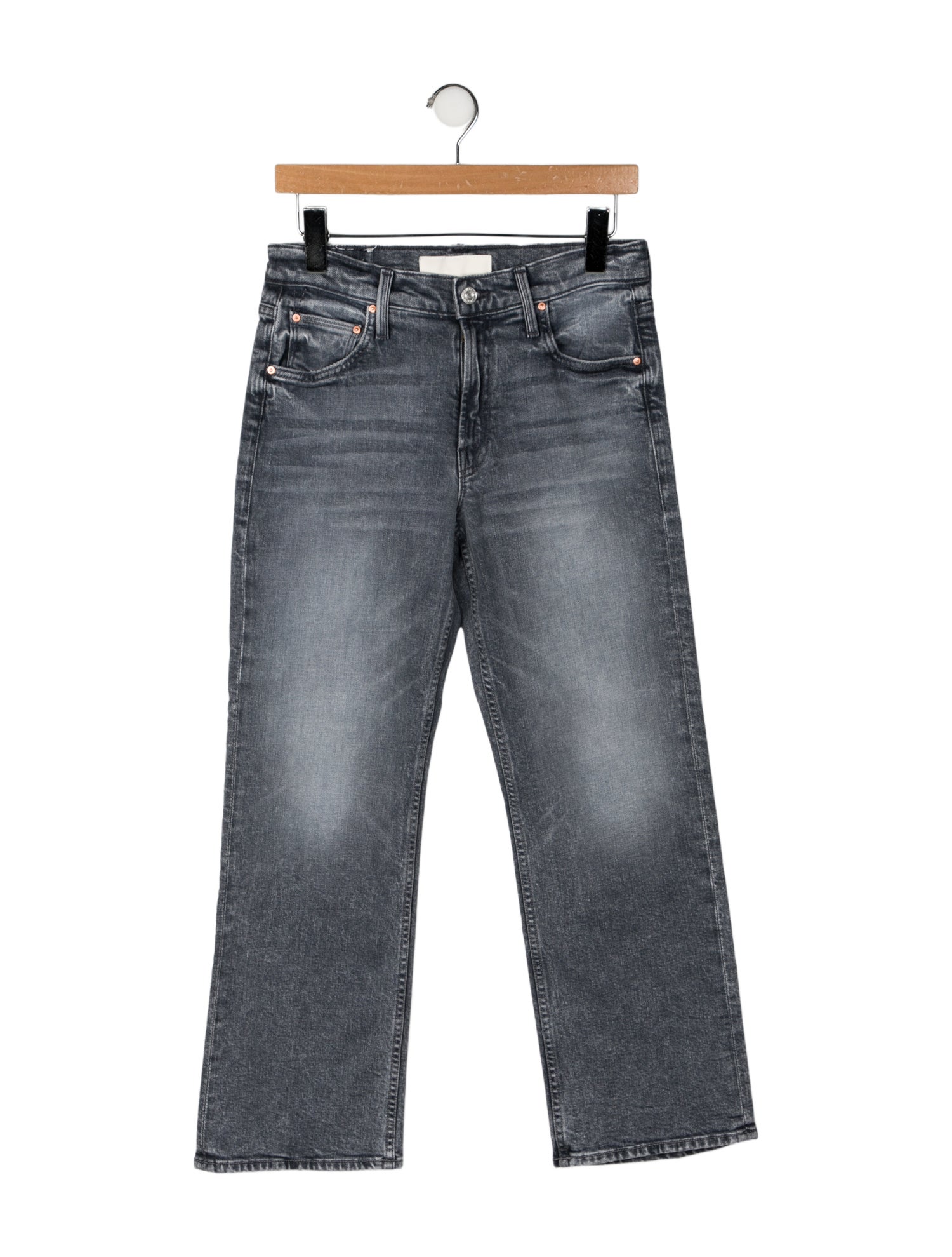 Mother Mid-Rise Wide Leg Jeans