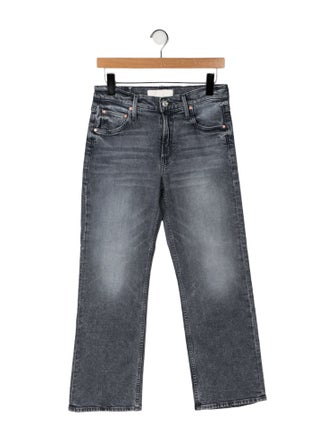 Mother Mid-Rise Wide Leg Jeans