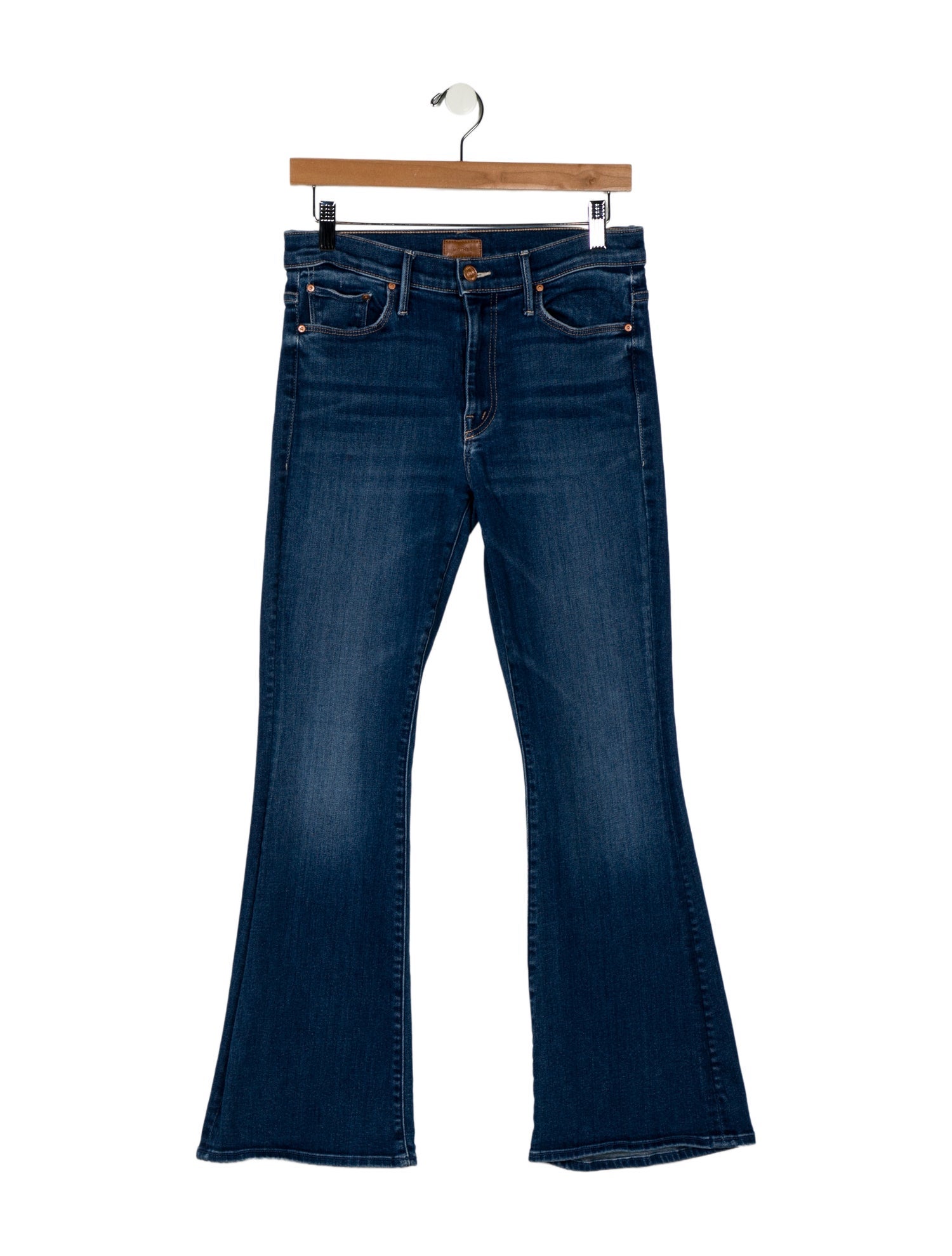 Mother Mid-Rise Wide Leg Jeans