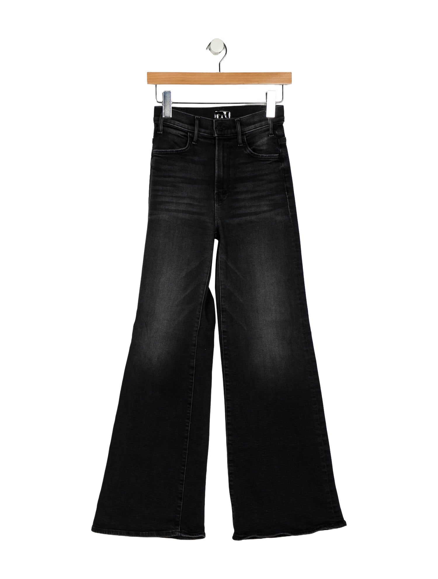 Mother Mid-Rise Wide Leg Jeans