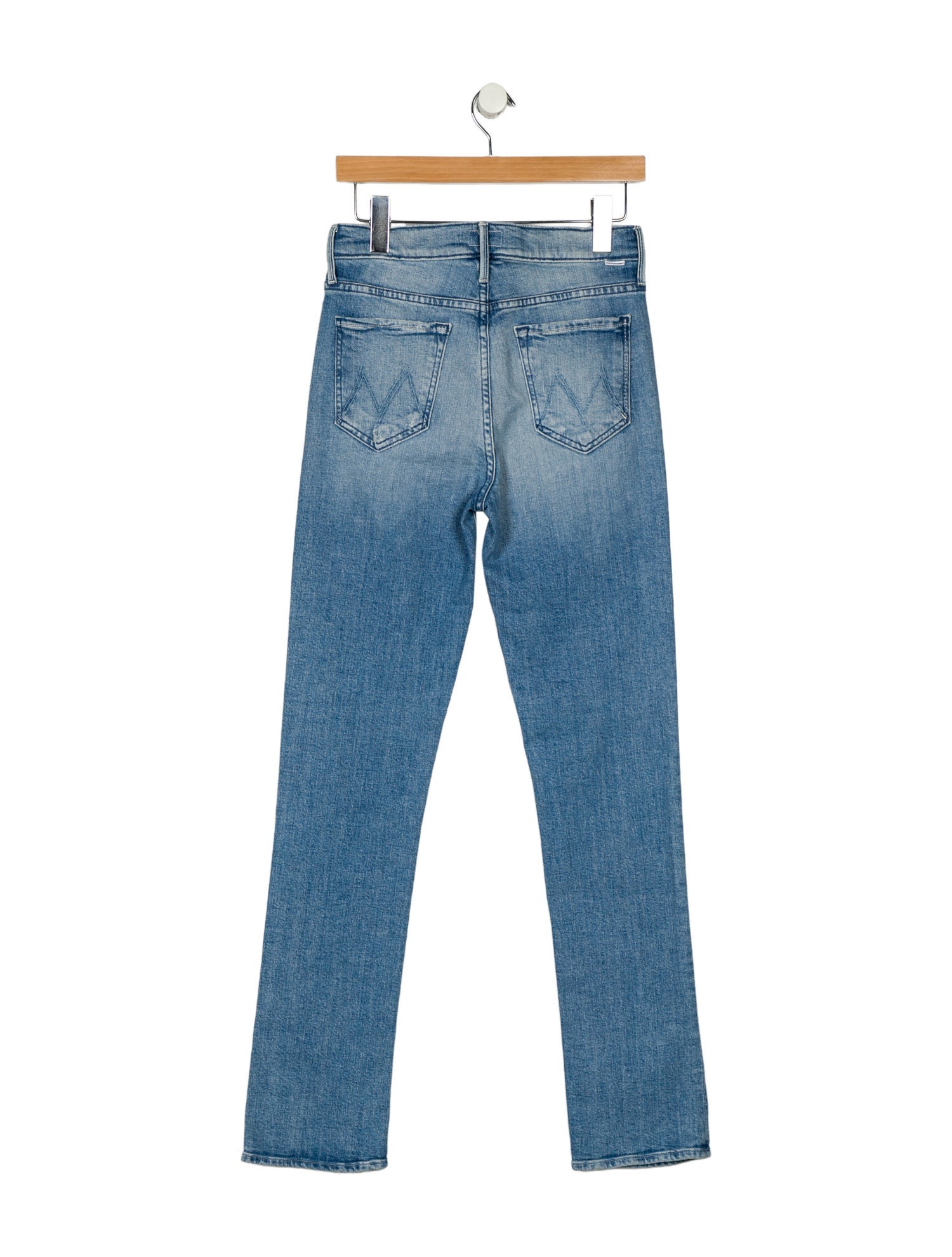 Mother Mid-Rise Straight Leg Jeans