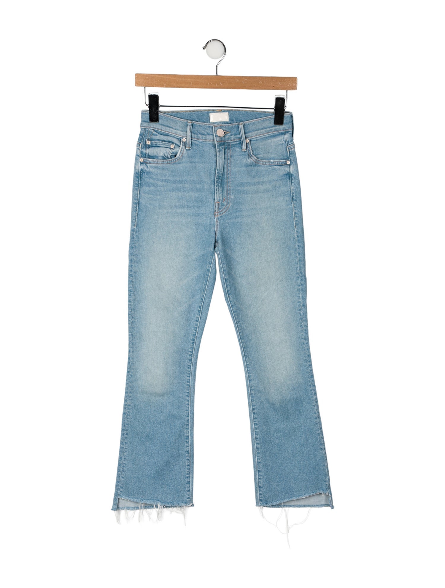 Mother Mid-Rise Straight Leg Jeans