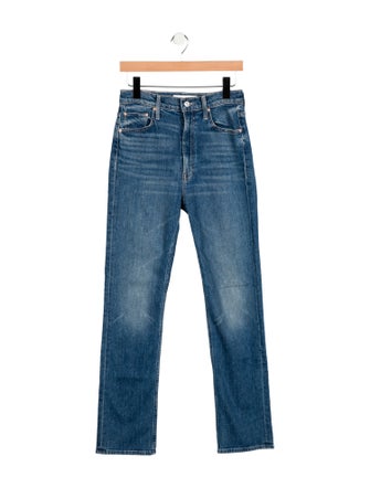 Mother High-Rise Straight Leg Jeans