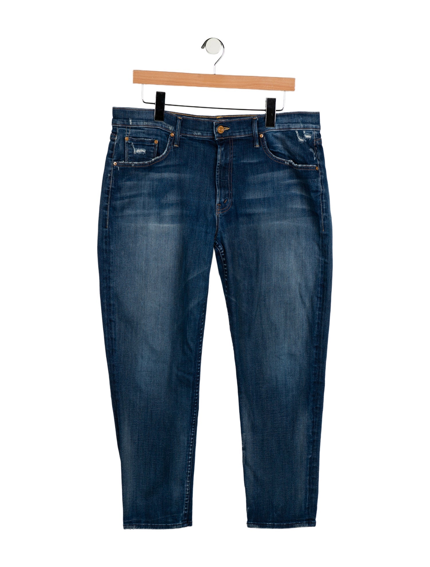 Mother Mid-Rise Skinny Leg Jeans