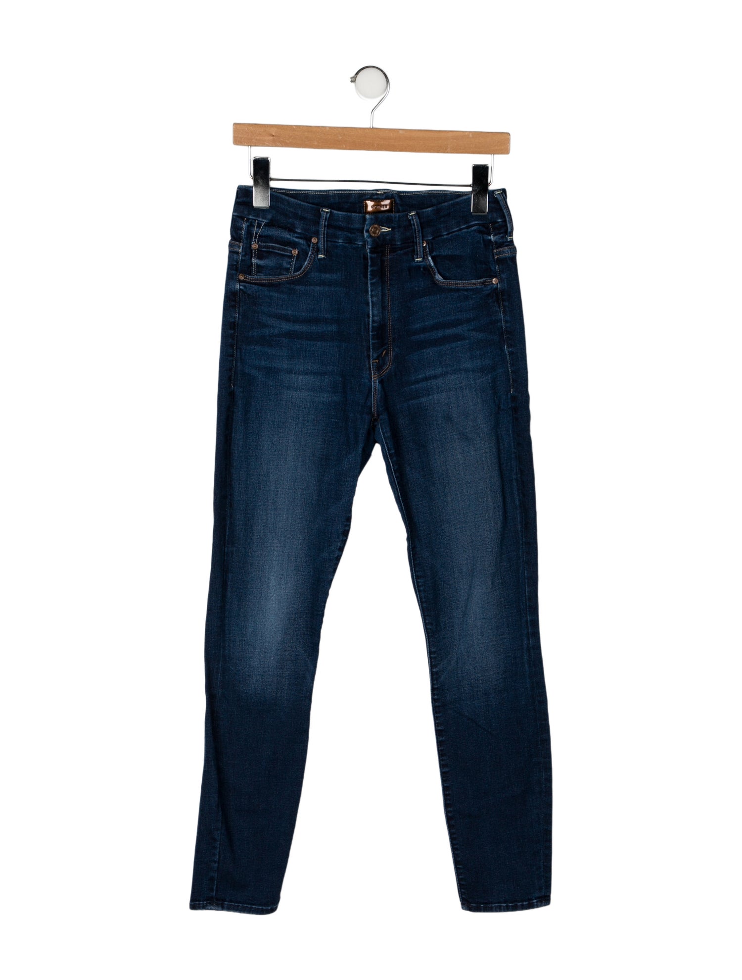Mother Mid-Rise Skinny Leg Jeans