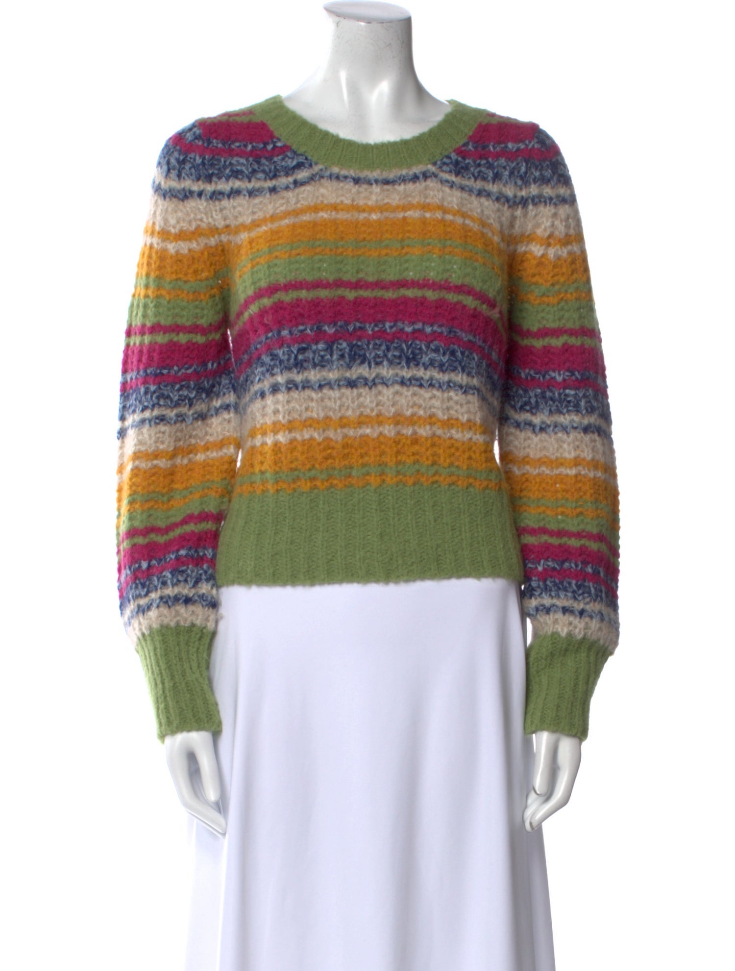 Mother Alpaca Striped Sweater