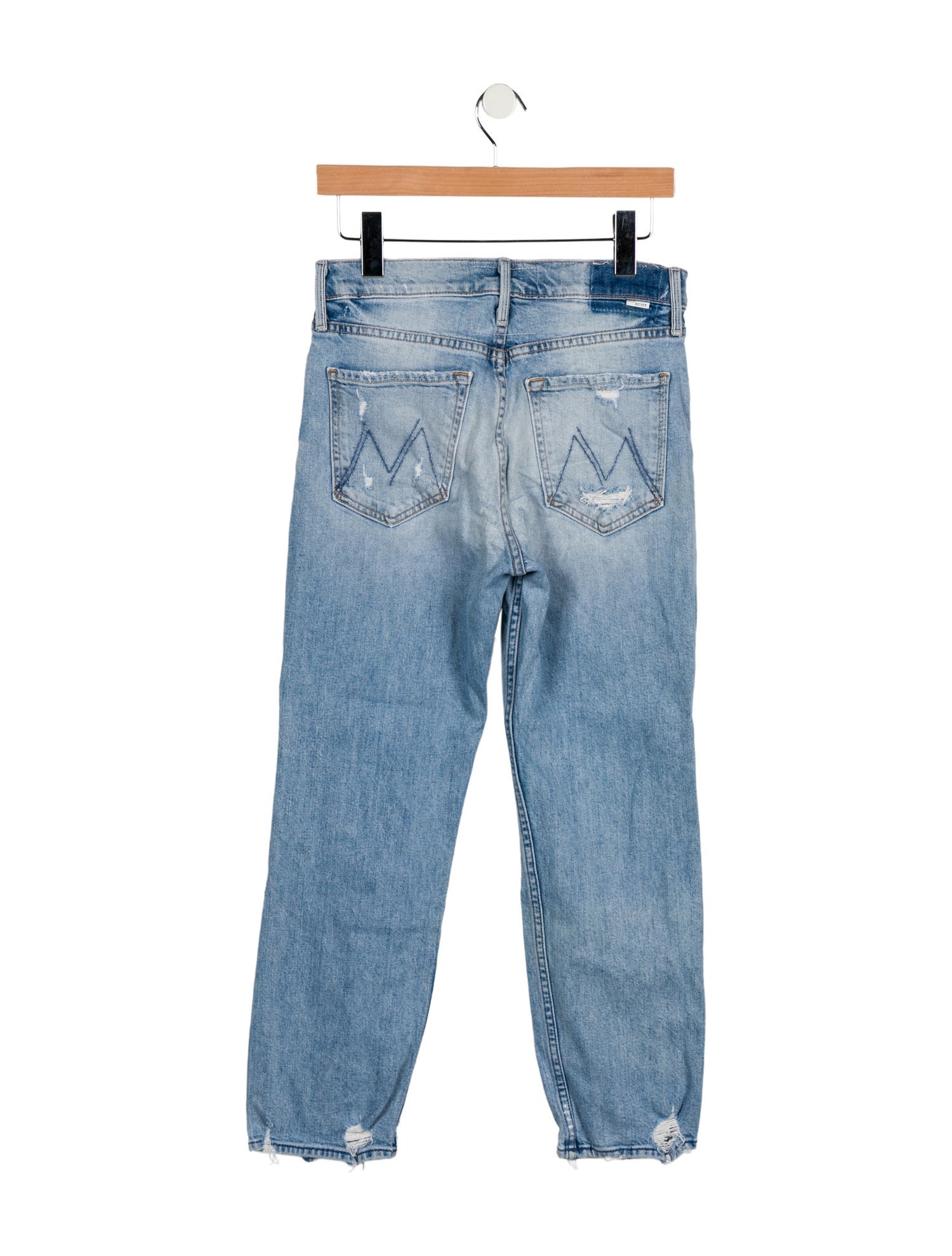 Mother Mid-Rise Straight Leg Jeans