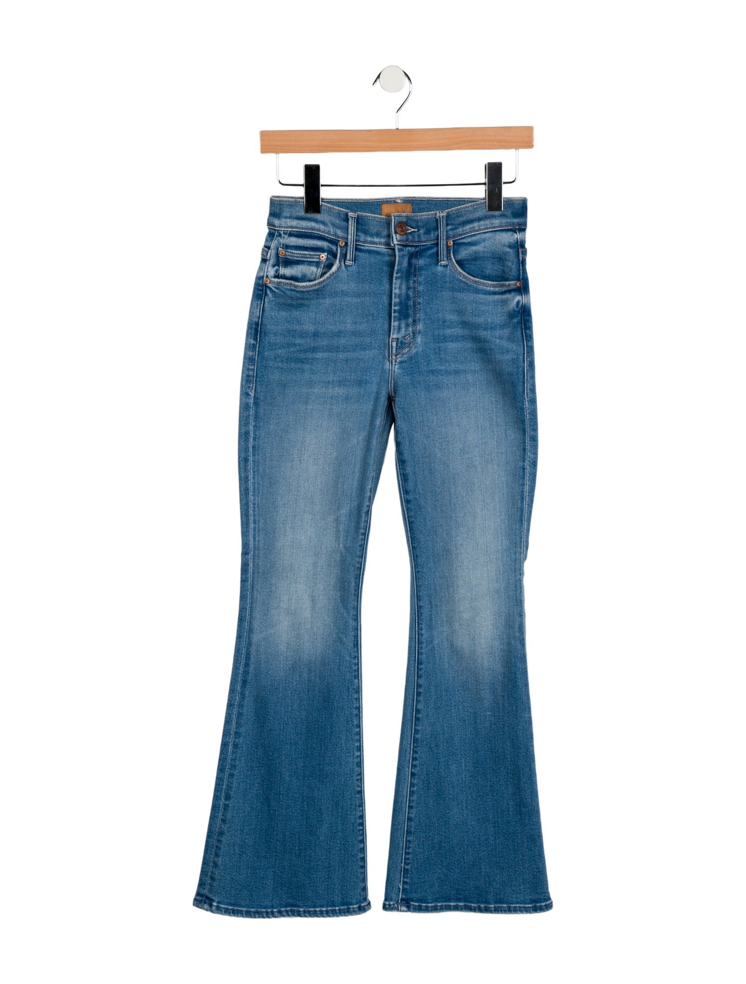 Mother Mid-Rise Wide Leg Jeans