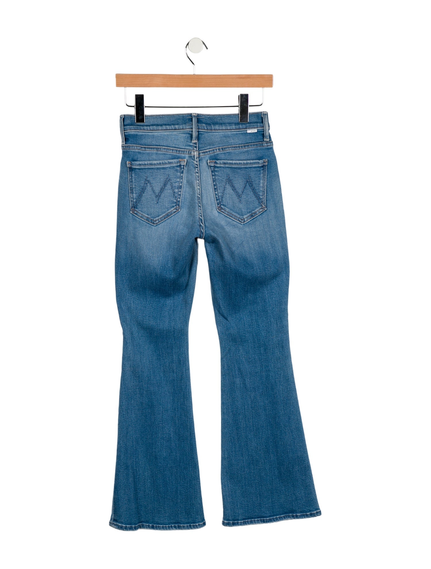 Mother Mid-Rise Wide Leg Jeans
