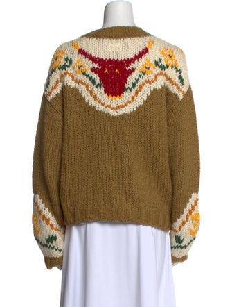 Mother Printed Crew Neck Sweater