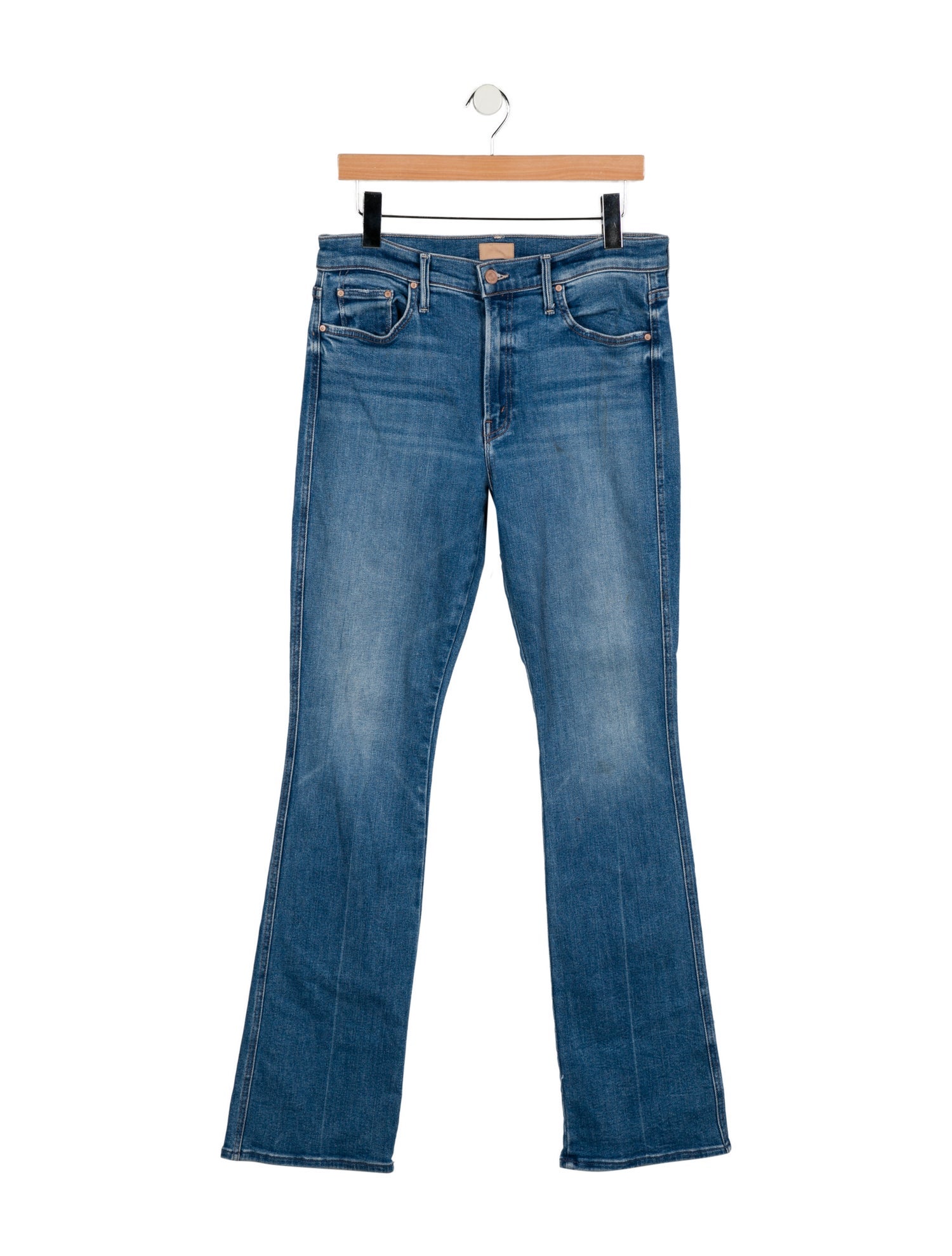Mother Mid-Rise Wide Leg Jeans
