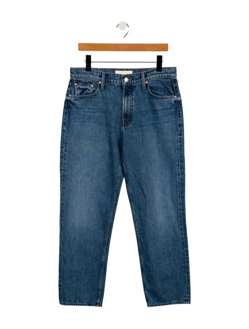 Mother Mid-Rise Straight Leg Jeans