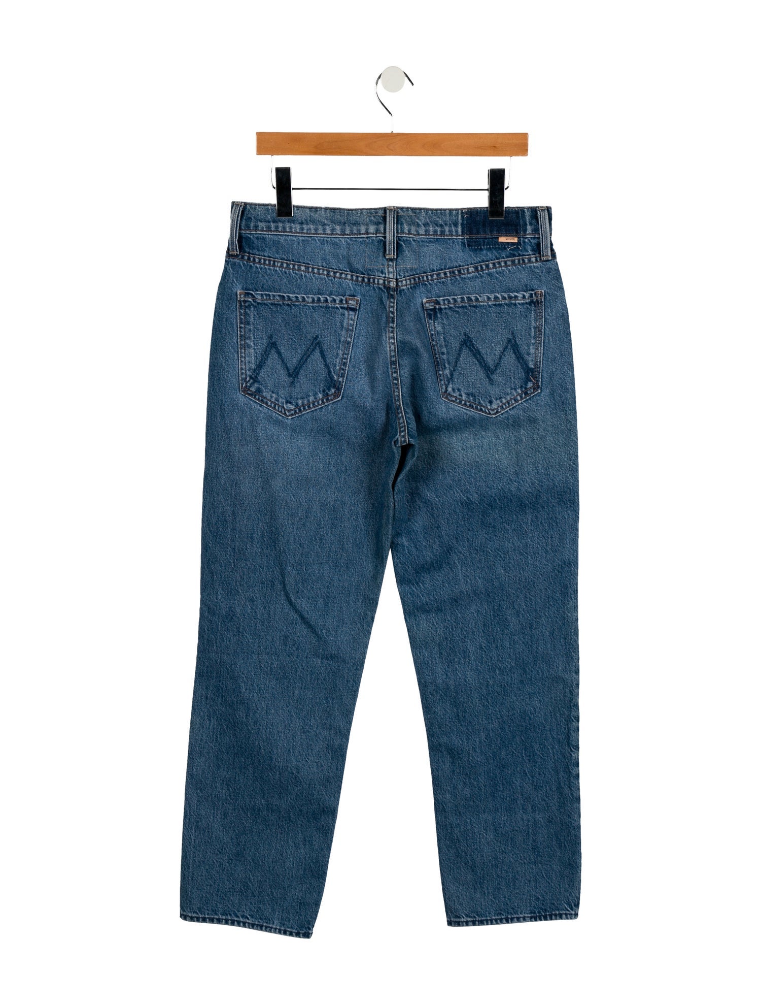 Mother Mid-Rise Straight Leg Jeans