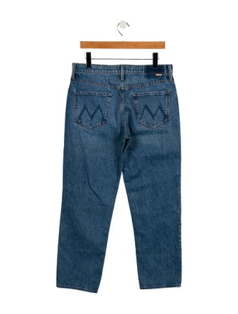 Mother Mid-Rise Straight Leg Jeans
