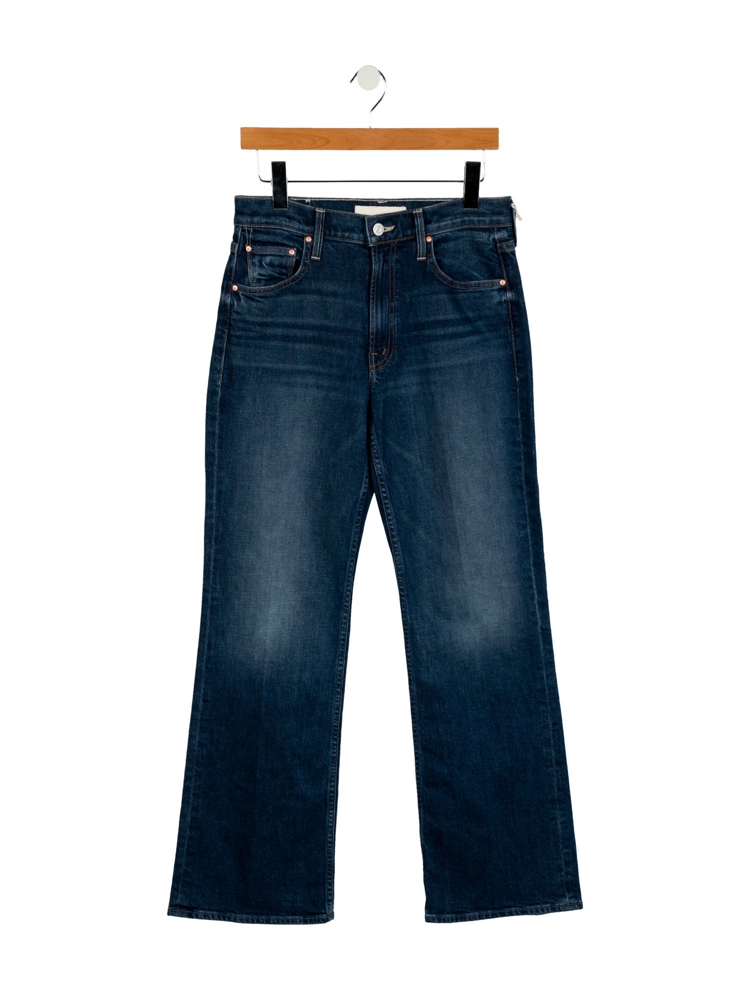 Mother Mid-Rise Wide Leg Jeans