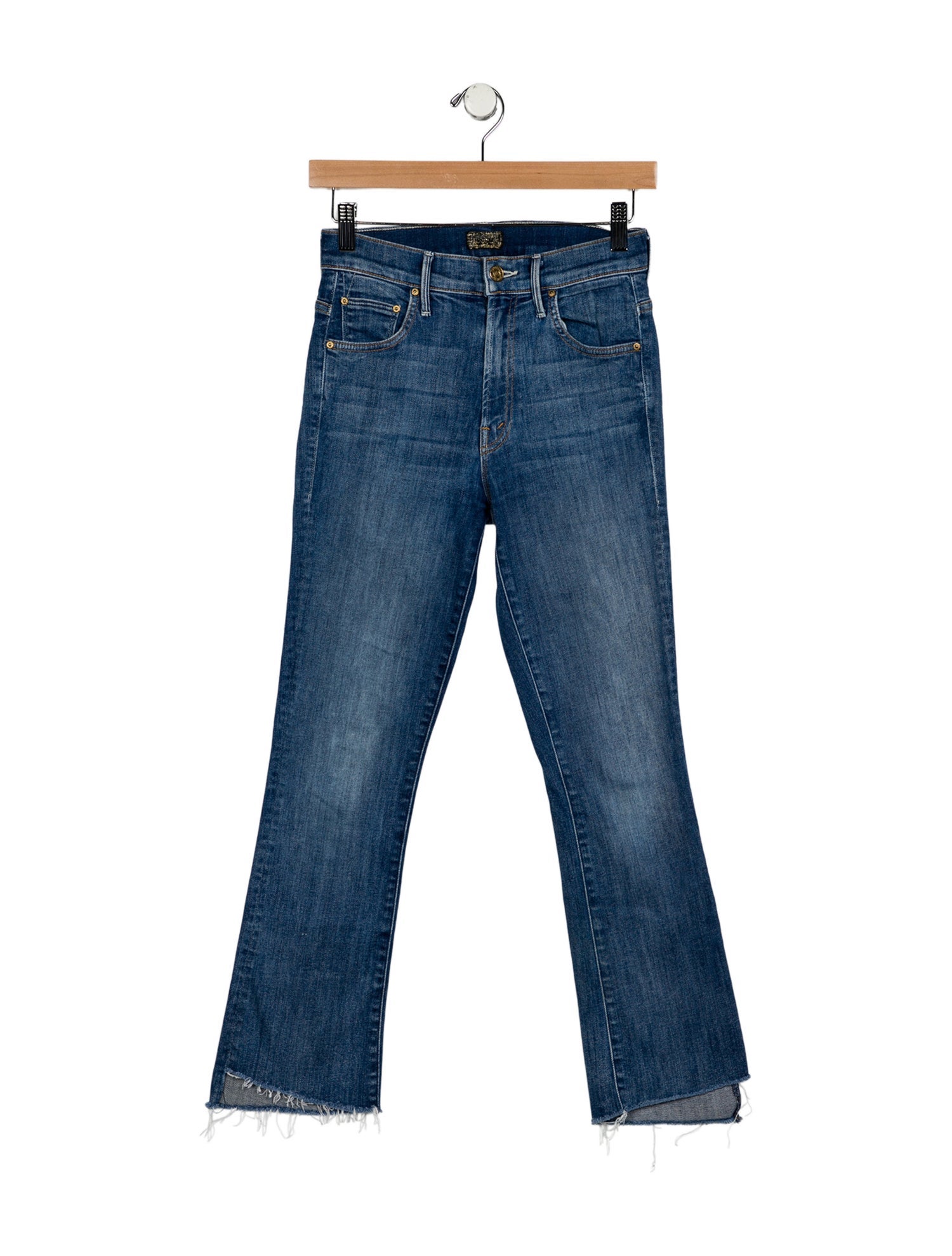 Mother Mid-Rise Straight Leg Jeans