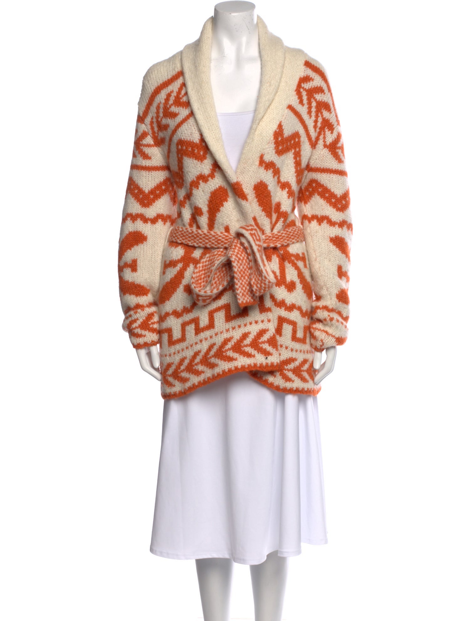 Mother Baby Alpaca Printed Sweater