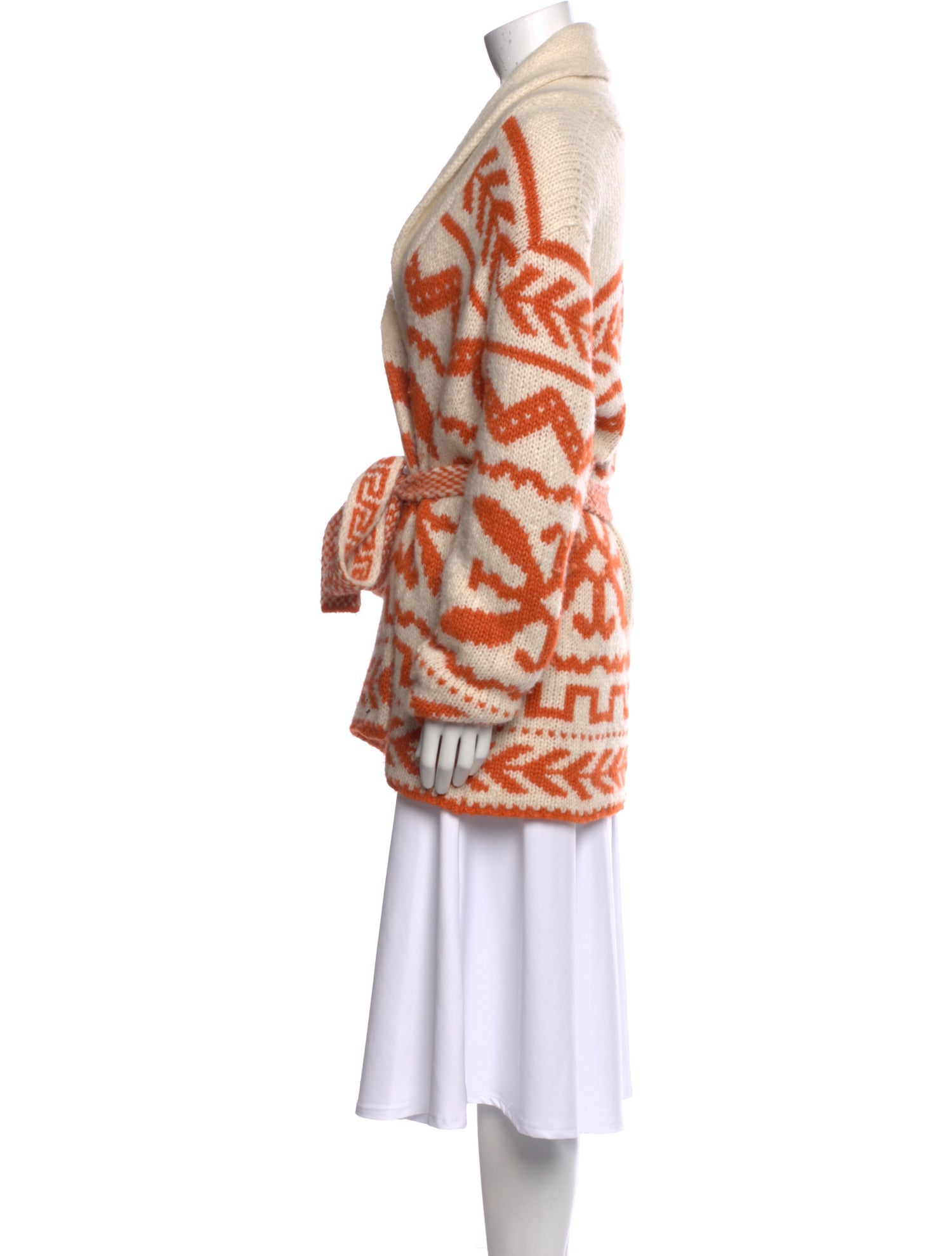 Mother Baby Alpaca Printed Sweater