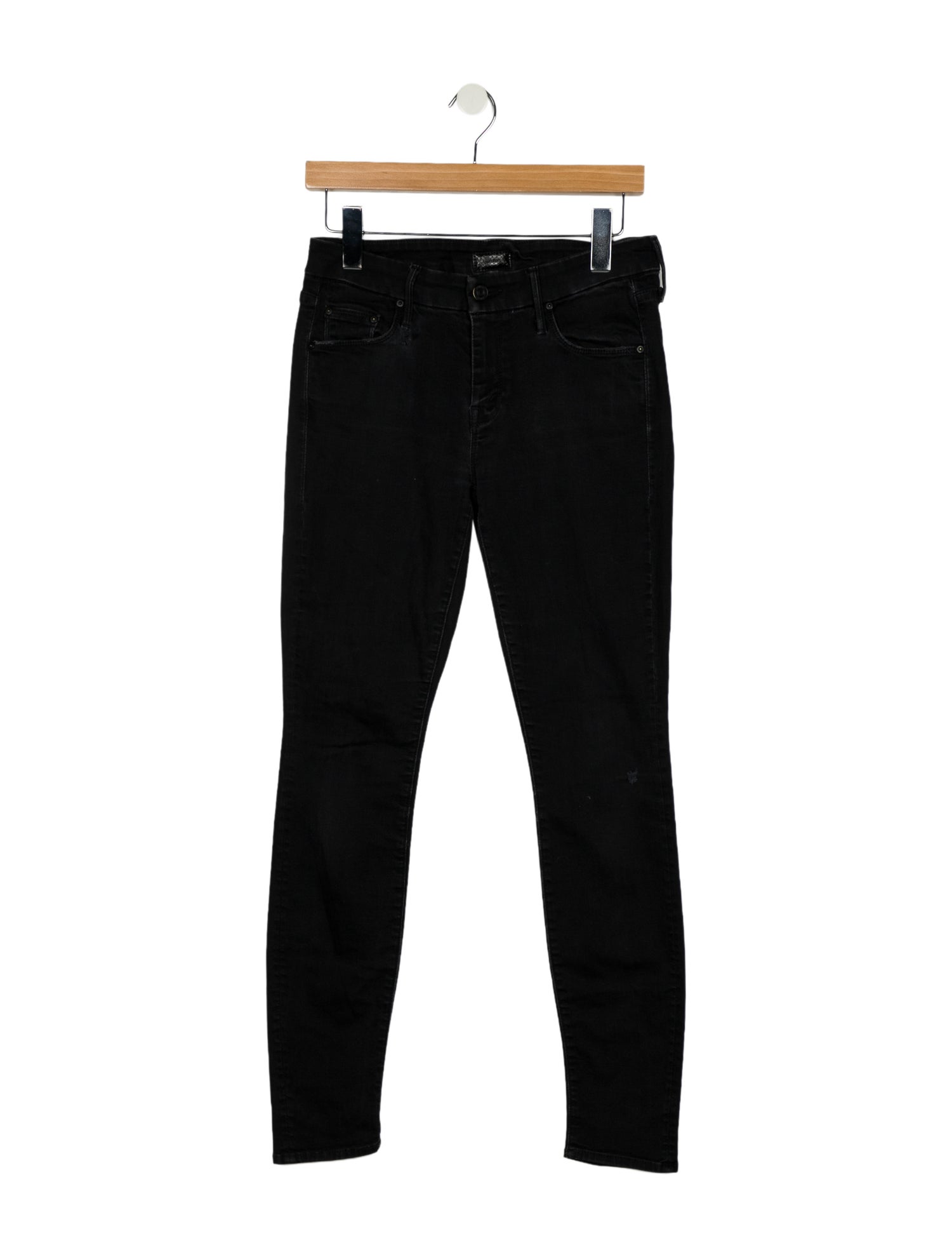 Mother Mid-Rise Skinny Leg Jeans