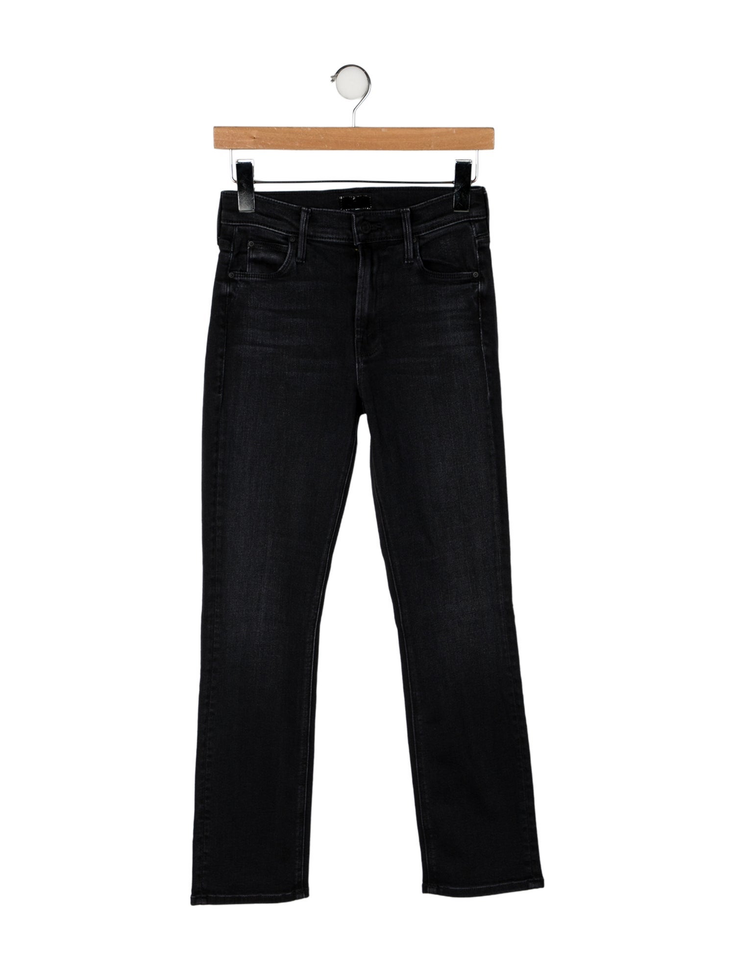 Mother Mid-Rise Straight Leg Jeans
