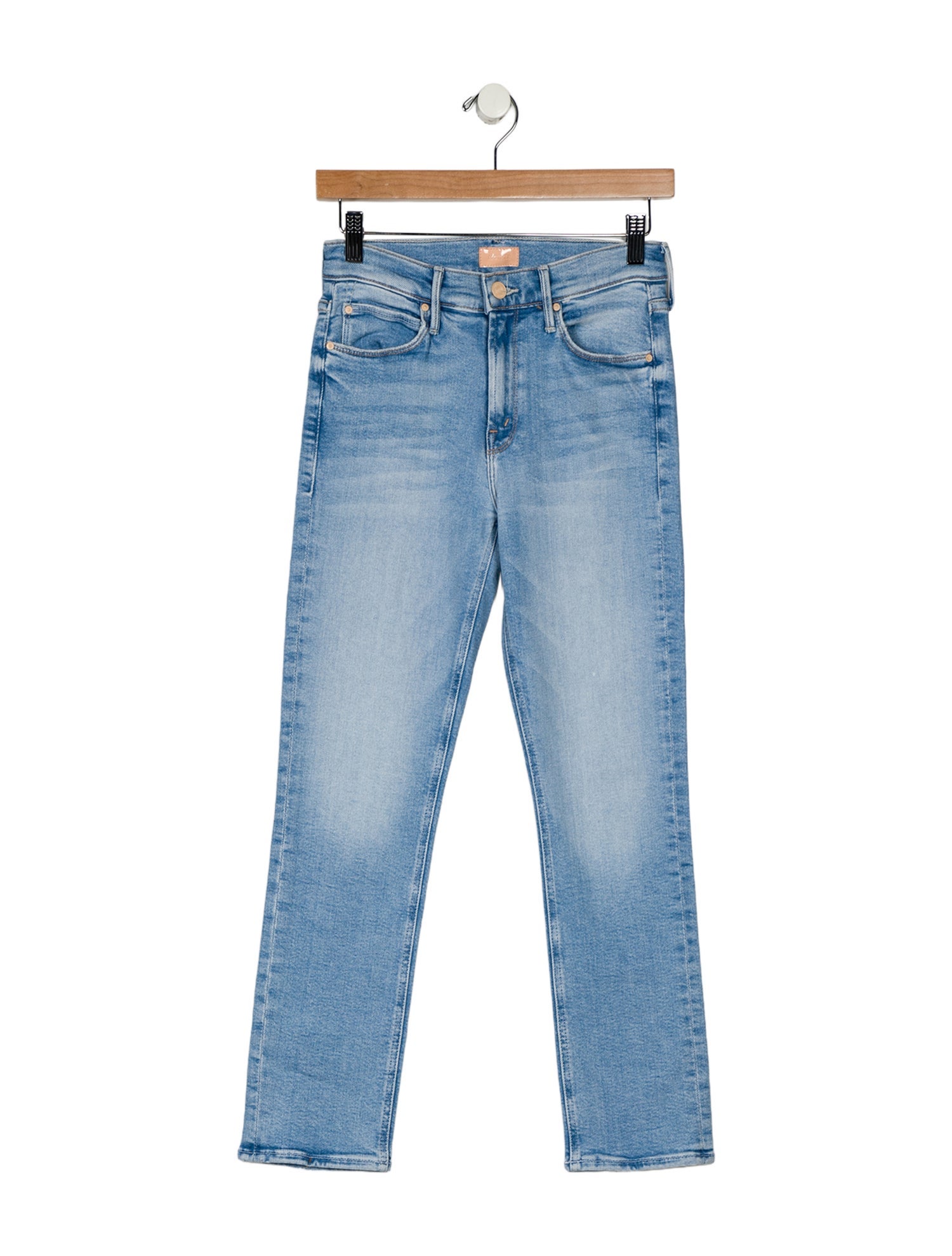 Mother High-Rise Straight Leg Jeans