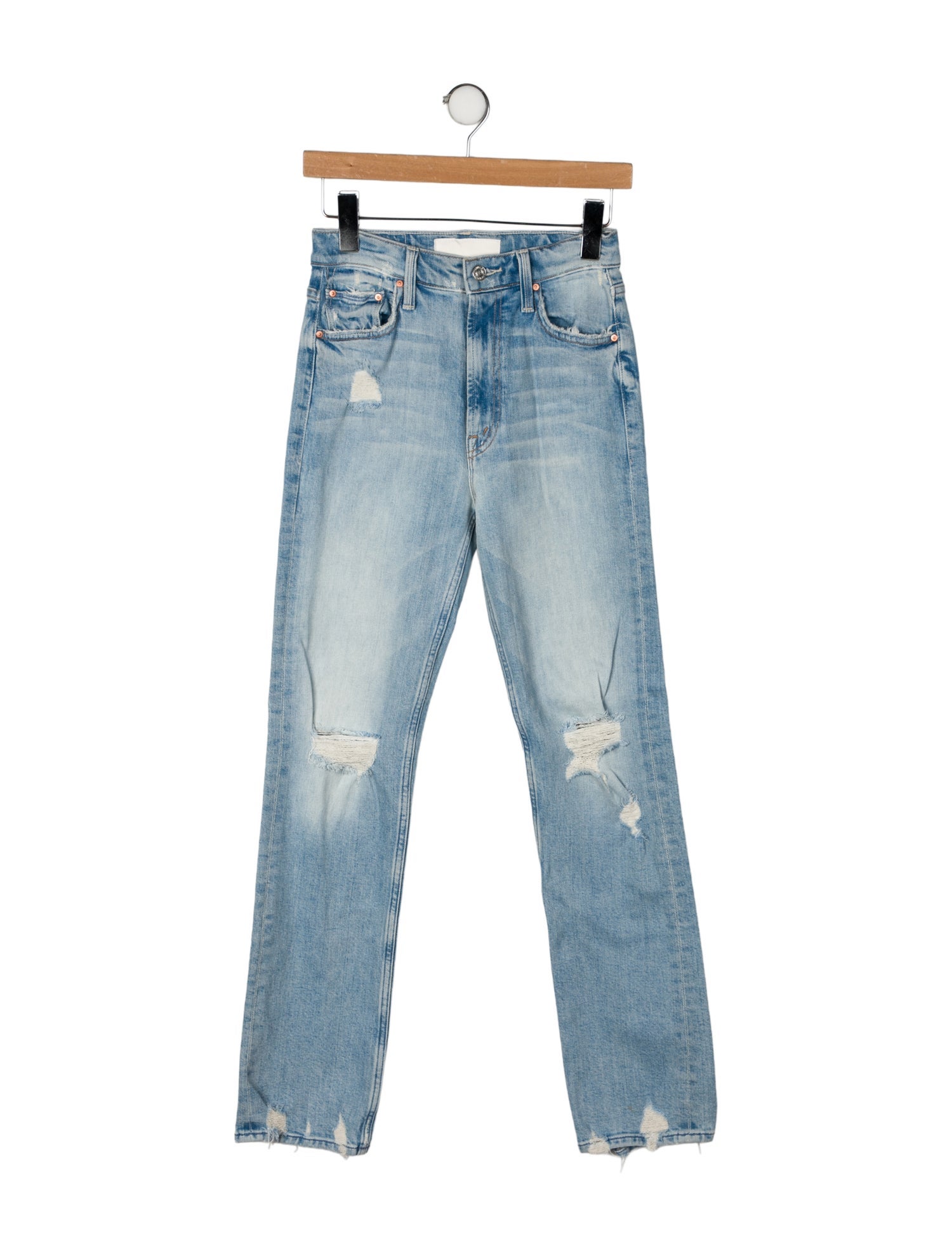 Mother High-Rise Straight Leg Jeans