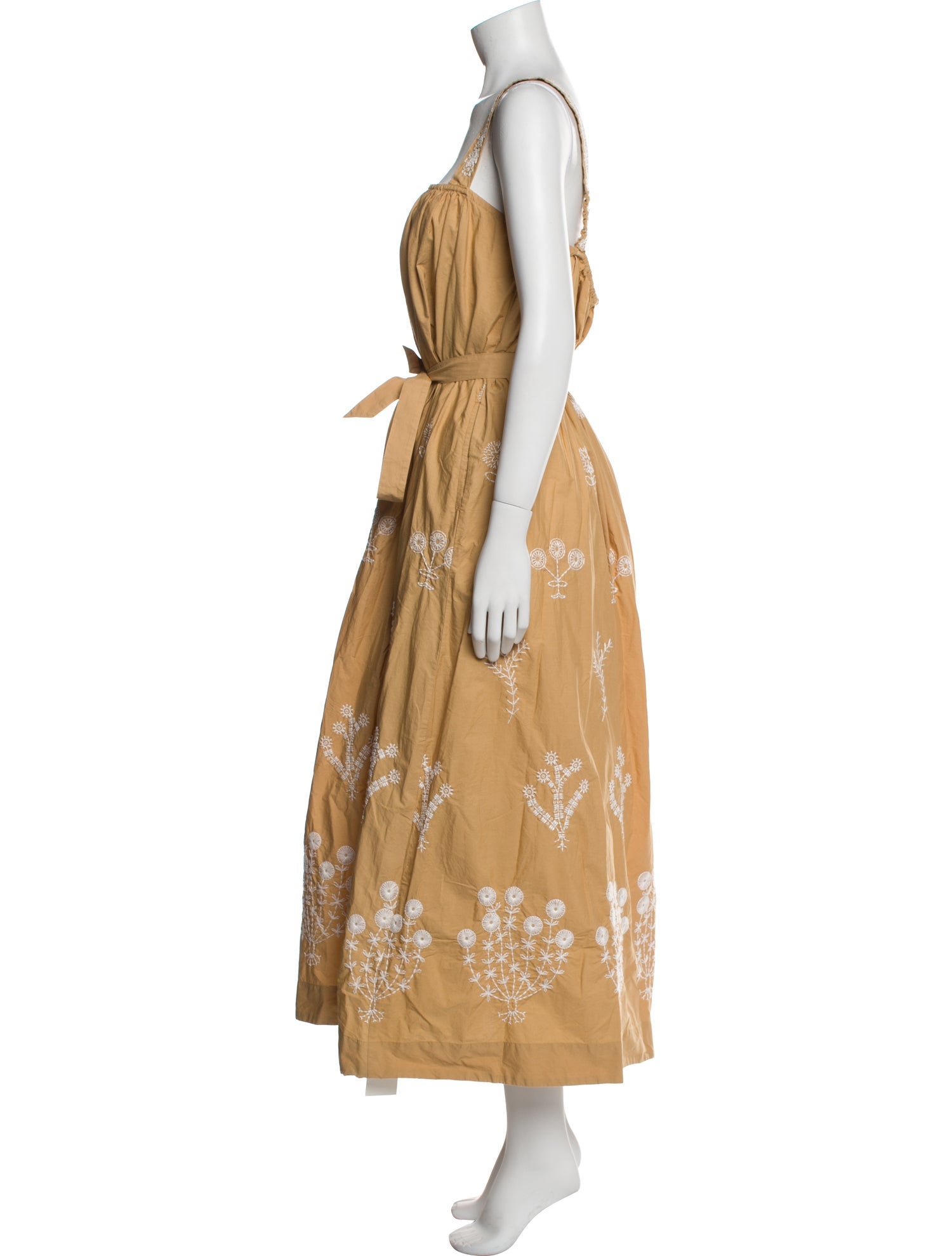 Mother Square Neckline Long Dress