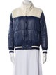 Mother Nylon Colorblock Pattern Bomber Jacket