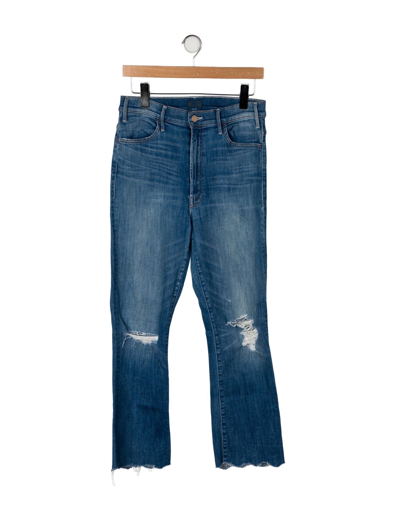 Mother High-Rise Straight Leg Jeans