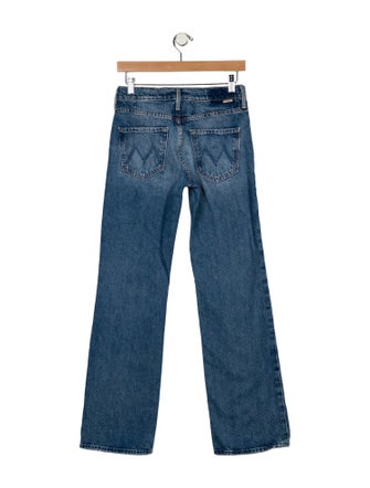 Mother Mid-Rise Wide Leg Jeans