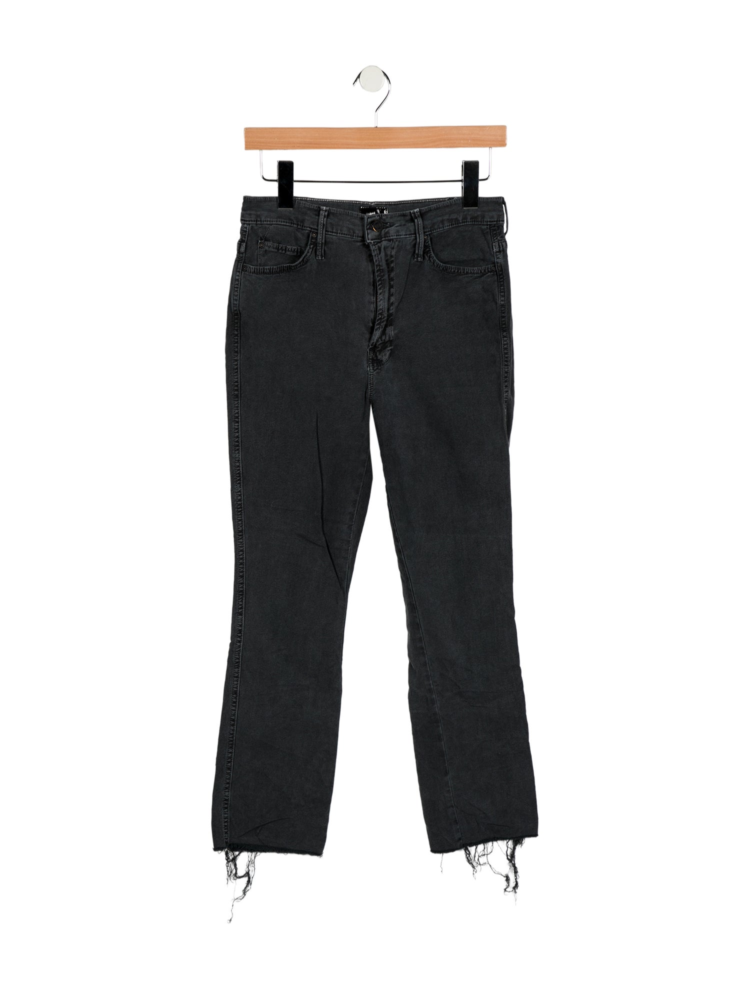 Mother Mid-Rise Straight Leg Jeans