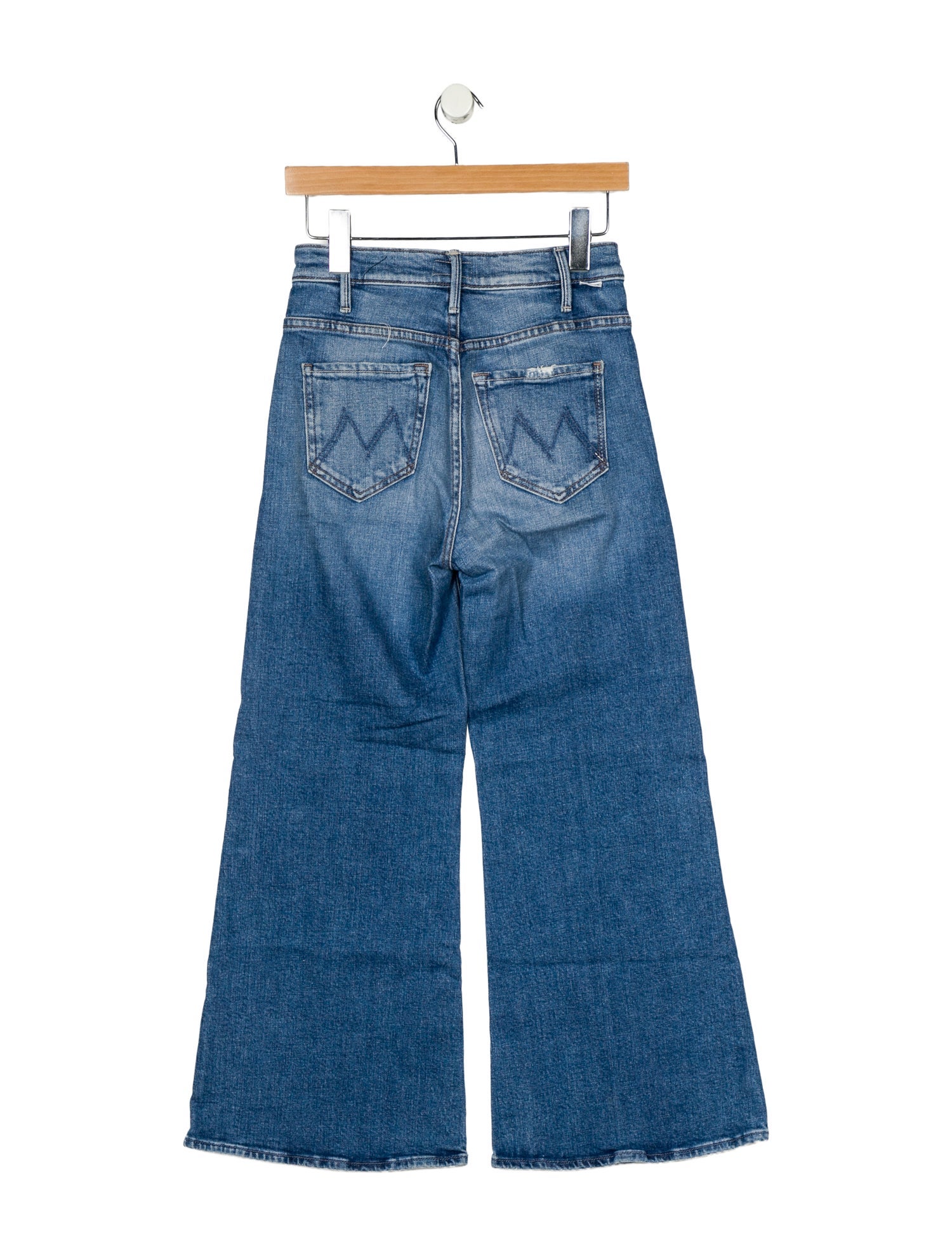 Mother Mid-Rise Wide Leg Jeans