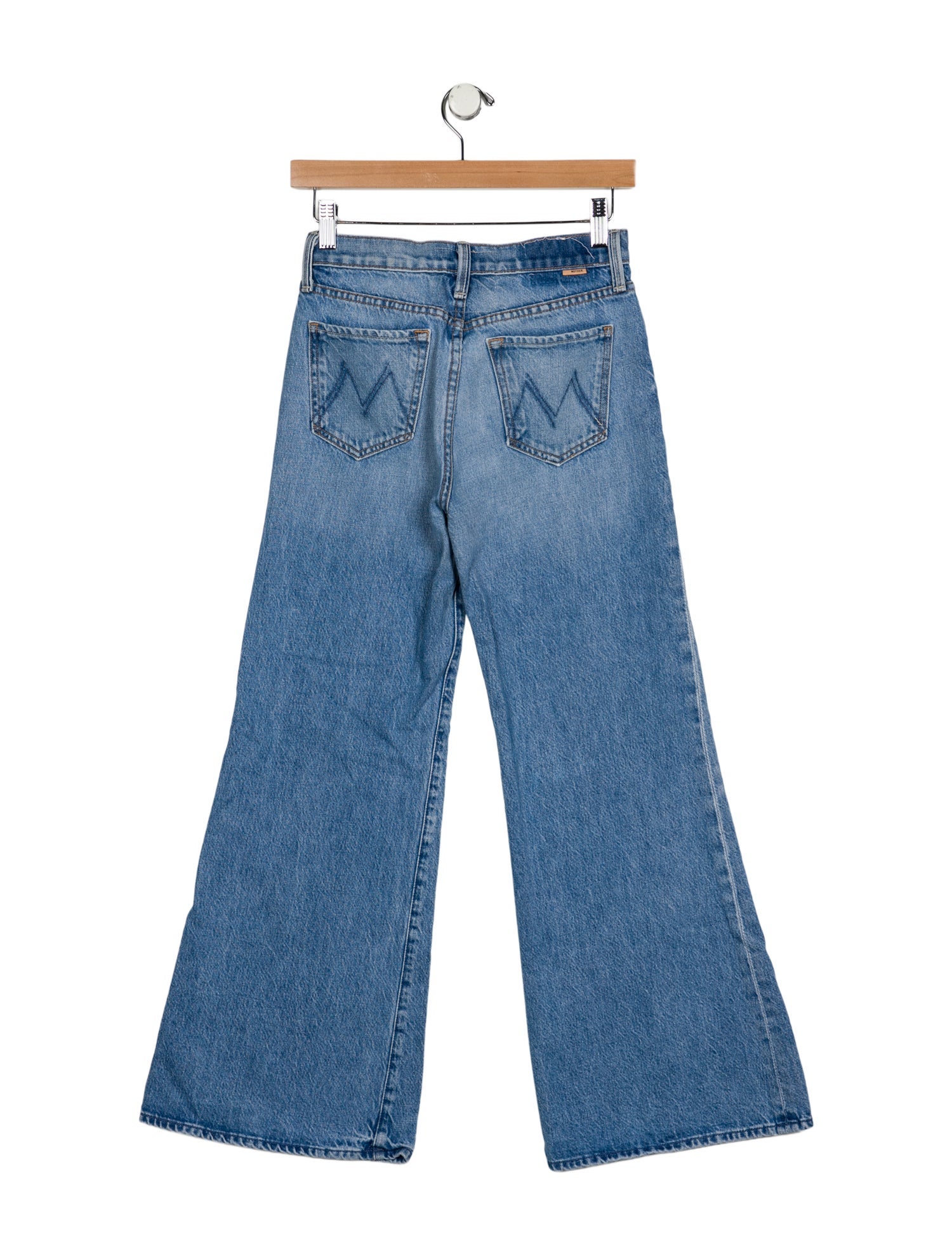 Mother Mid-Rise Wide Leg Jeans